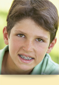 stock photo of a boy with braces